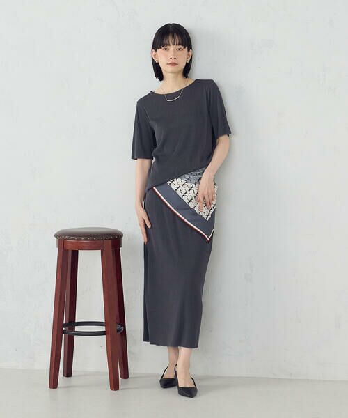 COMME CA ISM / コムサイズム マフラー・ショール・スヌード・ストール | モノグラムスカーフ | 詳細2