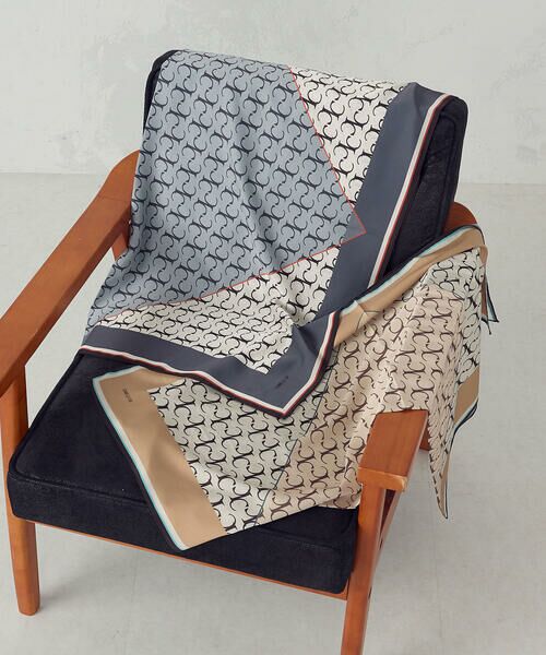 COMME CA ISM / コムサイズム マフラー・ショール・スヌード・ストール | モノグラムスカーフ | 詳細10