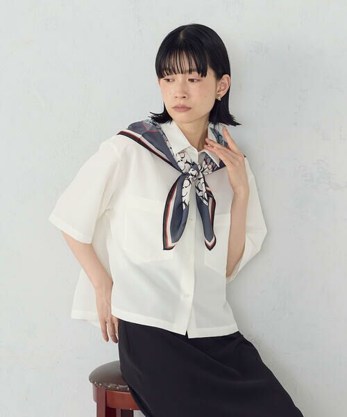 COMME CA ISM / コムサイズム マフラー・ショール・スヌード・ストール | モノグラムスカーフ | 詳細6