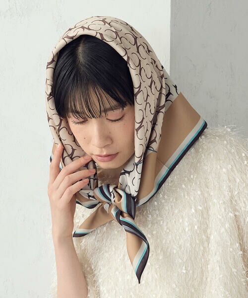 COMME CA ISM / コムサイズム マフラー・ショール・スヌード・ストール | モノグラムスカーフ | 詳細20