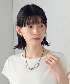 COMME CA ISM / コムサイズム ネックレス・ペンダント・チョーカー | オーバルリングスライド ネックレス