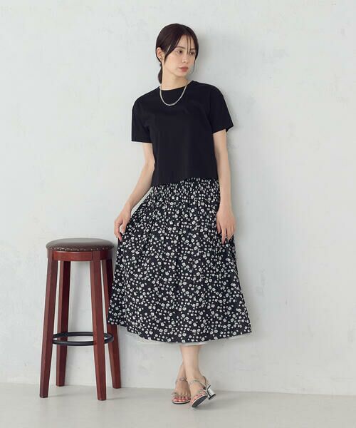 COMME CA ISM / コムサイズム ロング・マキシ丈スカート | 【リバーシブル】花柄ジャガードスカート | 詳細14
