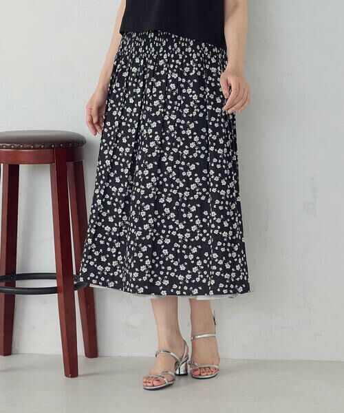 COMME CA ISM / コムサイズム ロング・マキシ丈スカート | 【リバーシブル】花柄ジャガードスカート | 詳細18
