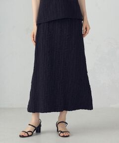 COMME CA ISM / コムサイズム ロング・マキシ丈スカート | ランダムタック 天竺 カットスカート / セットアップ対応