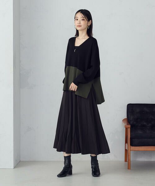 COMME CA ISM / コムサイズム ロング・マキシ丈スカート | トランスフォーム プリーツスカート | 詳細2