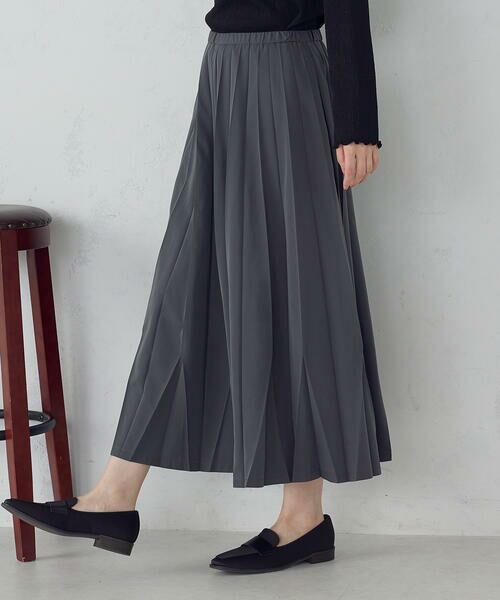 COMME CA ISM / コムサイズム ロング・マキシ丈スカート | トランスフォーム プリーツスカート | 詳細9
