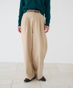 COMME CA ISM / コムサイズム チノ・ワークパンツ | 【美しいベーシックパンツ】ワイドシルエット チノパンツ