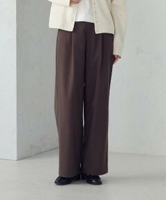 コムサイズム　レディース　ワイドパンツ/ガウチョパンツ　ブラウン　 Lサイズ COMME CA ISM - コムサイズム ガウチョパンツ ワイドパンツ 七分