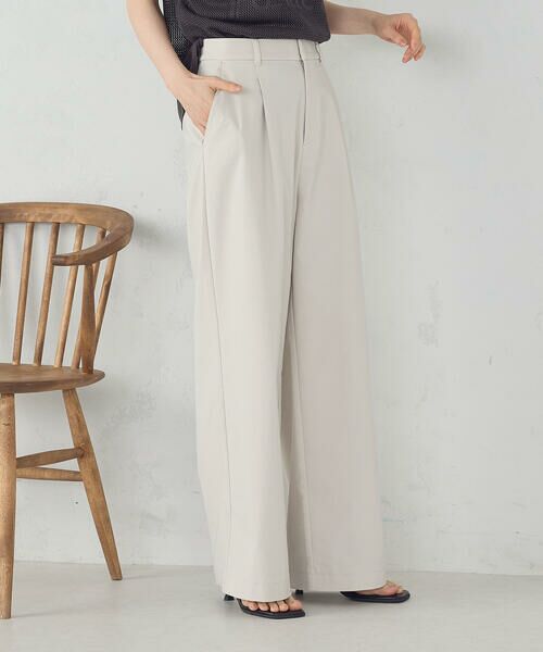 COMME CA ISM / コムサイズム チノ・ワークパンツ | 【美しいベーシックパンツ】ワイドシルエット チノパンツ | 詳細8