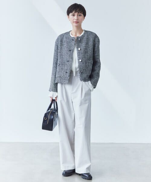 COMME CA ISM / コムサイズム チノ・ワークパンツ | 【美しいベーシックパンツ】ワイドシルエット チノパンツ | 詳細1