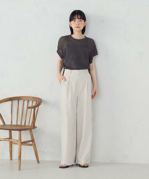 COMME CA ISM / コムサイズム チノ・ワークパンツ | 【美しいベーシックパンツ】ワイドシルエット チノパンツ | 詳細3