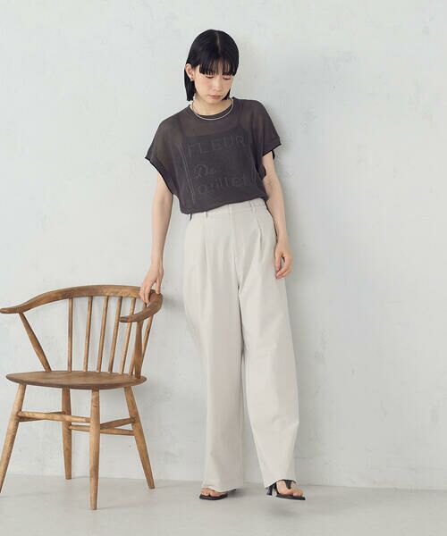 COMME CA ISM / コムサイズム チノ・ワークパンツ | 【美しいベーシックパンツ】ワイドシルエット チノパンツ | 詳細6