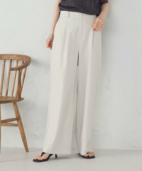 COMME CA ISM / コムサイズム チノ・ワークパンツ | 【美しいベーシックパンツ】ワイドシルエット チノパンツ | 詳細7