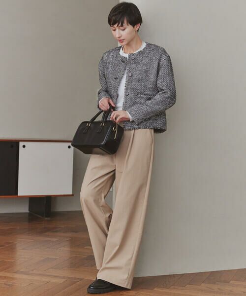 COMME CA ISM / コムサイズム チノ・ワークパンツ | 【美しいベーシックパンツ】ワイドシルエット チノパンツ | 詳細12