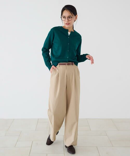 COMME CA ISM / コムサイズム チノ・ワークパンツ | 【美しいベーシックパンツ】ワイドシルエット チノパンツ | 詳細13
