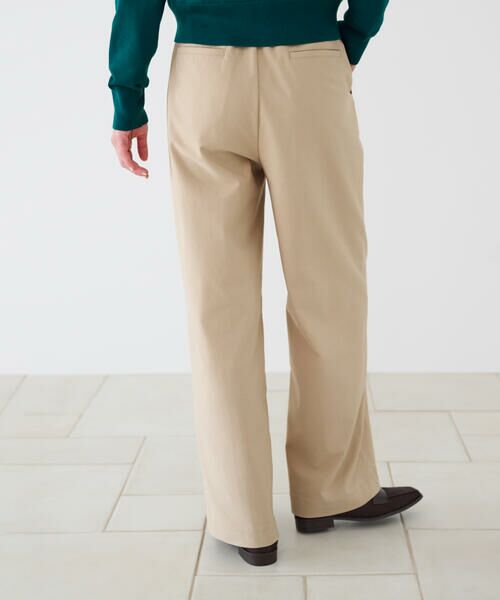 COMME CA ISM / コムサイズム チノ・ワークパンツ | 【美しいベーシックパンツ】ワイドシルエット チノパンツ | 詳細14