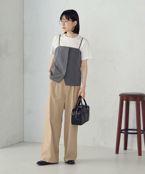 COMME CA ISM / コムサイズム チノ・ワークパンツ | 【美しいベーシックパンツ】ワイドシルエット チノパンツ | 詳細17