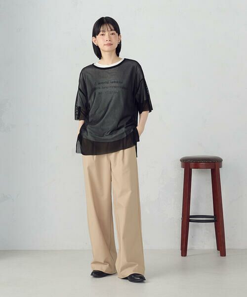 COMME CA ISM / コムサイズム チノ・ワークパンツ | 【美しいベーシックパンツ】ワイドシルエット チノパンツ | 詳細18