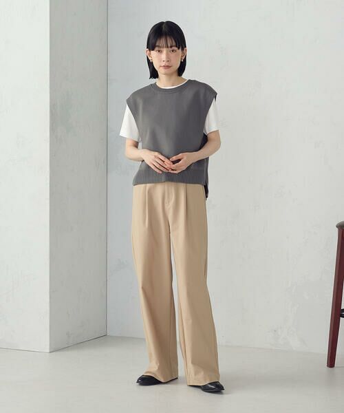 COMME CA ISM / コムサイズム チノ・ワークパンツ | 【美しいベーシックパンツ】ワイドシルエット チノパンツ | 詳細19