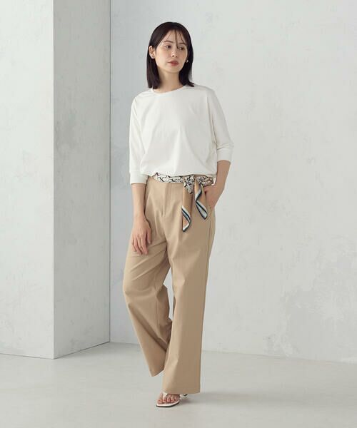 COMME CA ISM / コムサイズム チノ・ワークパンツ | 【美しいベーシックパンツ】ワイドシルエット チノパンツ | 詳細22