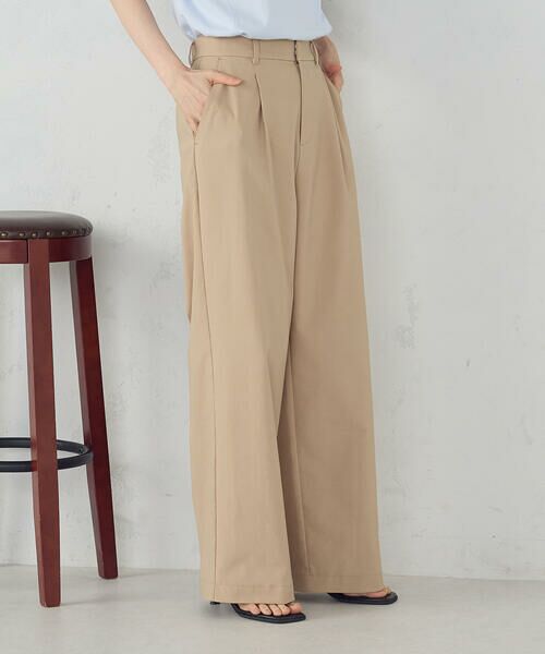 COMME CA ISM / コムサイズム チノ・ワークパンツ | 【美しいベーシックパンツ】ワイドシルエット チノパンツ | 詳細24
