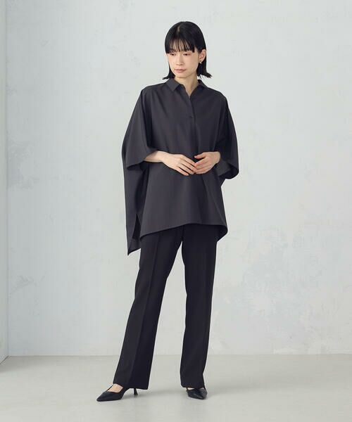 COMME CA ISM / コムサイズム その他パンツ | 【美しいベーシックパンツ】ポリエステルストレッチ セミフレアパンツ | 詳細6