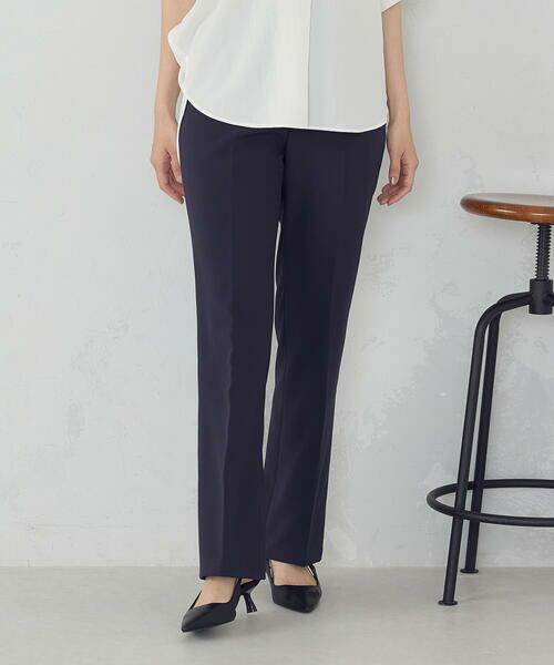 COMME CA ISM / コムサイズム その他パンツ | 【美しいベーシックパンツ】ポリエステルストレッチ セミフレアパンツ | 詳細15