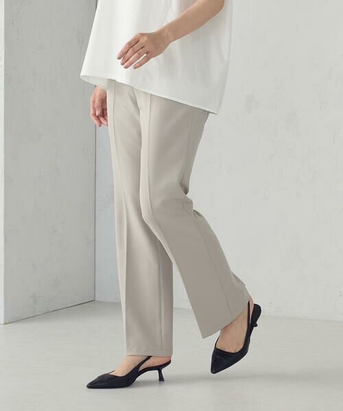 COMME CA ISM / コムサイズム その他パンツ | 【美しいベーシックパンツ】ポリエステルストレッチ セミフレアパンツ | 詳細18