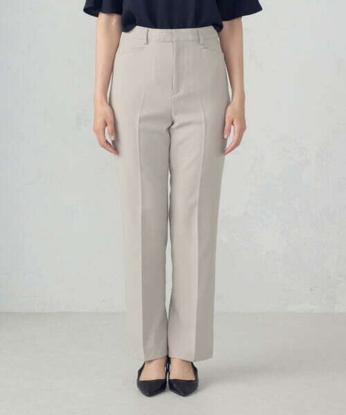 COMME CA ISM / コムサイズム その他パンツ | 【美しいベーシックパンツ】ポリエステルストレッチ セミフレアパンツ | 詳細19