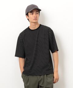 COMME CA ISM / コムサイズム Tシャツ | リップルジャージー 細ボーダー Ｔシャツ