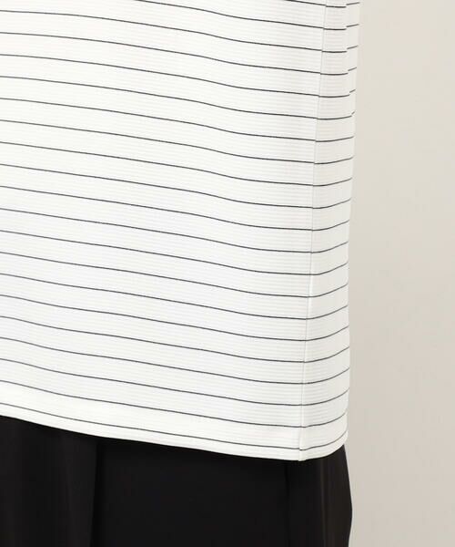 COMME CA ISM / コムサイズム Tシャツ | リップルジャージー 細ボーダー Ｔシャツ | 詳細10