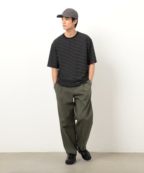 COMME CA ISM / コムサイズム Tシャツ | リップルジャージー 細ボーダー Ｔシャツ | 詳細12