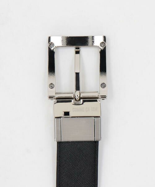 COMME CA ISM / コムサイズム ベルト・サスペンダー | 【リバーシブル】市松大柄×サフィアーノ型押し ベルト | 詳細5