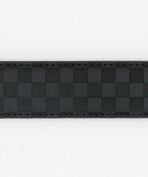COMME CA ISM / コムサイズム ベルト・サスペンダー | 【リバーシブル】市松大柄×サフィアーノ型押し ベルト | 詳細7