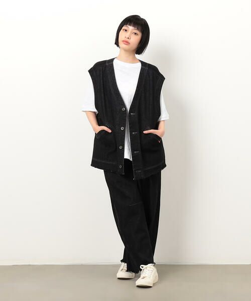 COMME CA ISM / コムサイズム ベスト | デニムフリンジベスト | 詳細2