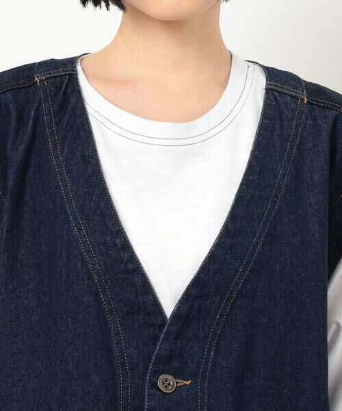 COMME CA ISM / コムサイズム ベスト | デニムフリンジベスト | 詳細11