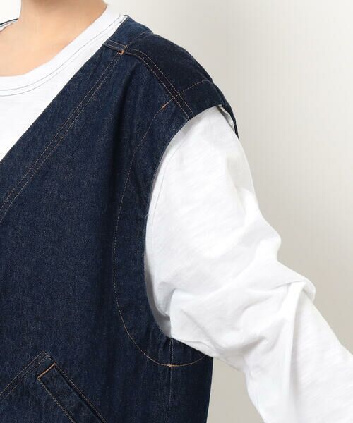 COMME CA ISM / コムサイズム ベスト | デニムフリンジベスト | 詳細12