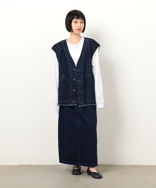 COMME CA ISM / コムサイズム ベスト | デニムフリンジベスト | 詳細5