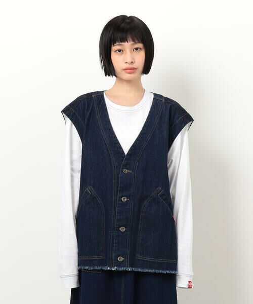 COMME CA ISM / コムサイズム ベスト | デニムフリンジベスト | 詳細8