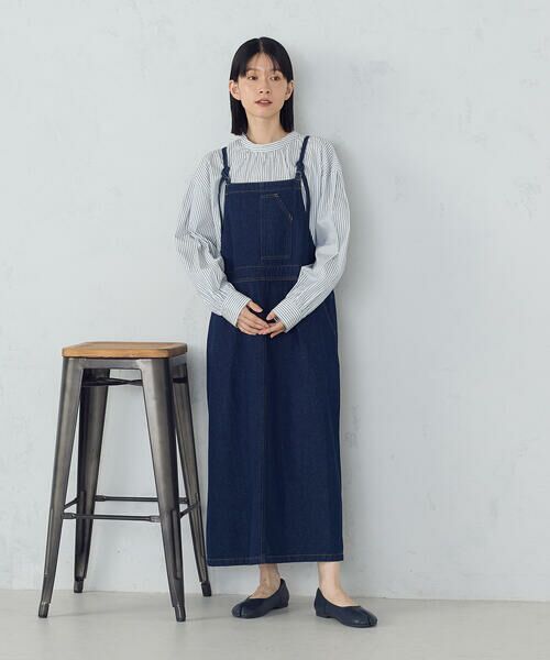COMME CA ISM / コムサイズム ドレス | デニムジャンパースカート | 詳細7