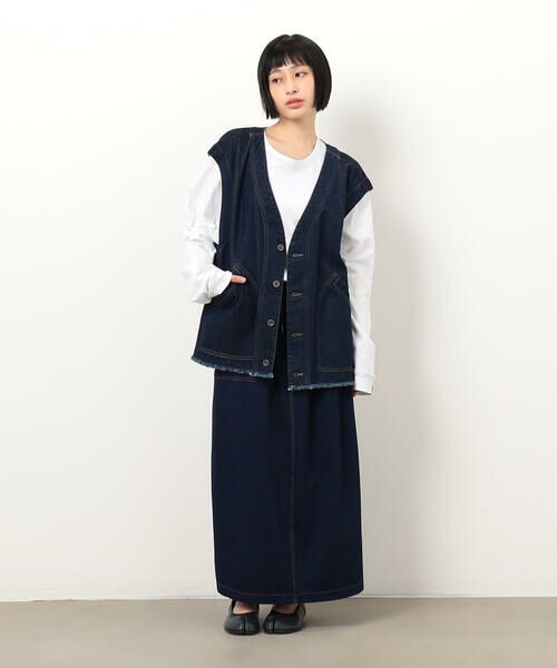 COMME CA ISM / コムサイズム ロング・マキシ丈スカート | インレイＡラインスカート / セットアップ対応 | 詳細7