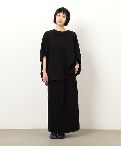 COMME CA ISM / コムサイズム カットソー | インレイ変形プルオーバー / セットアップ対応 | 詳細1