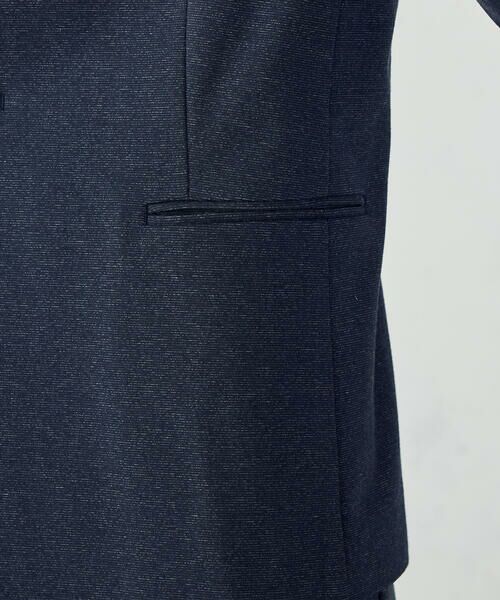 COMME CA ISM / コムサイズム セットアップ | 【ウォッシャブル】メランジジャージ＆ナイロンレーヨンポンチ　ノーカラージャケット | 詳細15