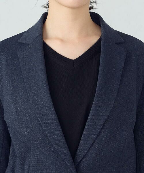 COMME CA ISM / コムサイズム セットアップ | 【ウォッシャブル】メランジジャージ&ナイロンレーヨンポンチ テーラードジャケット | 詳細12