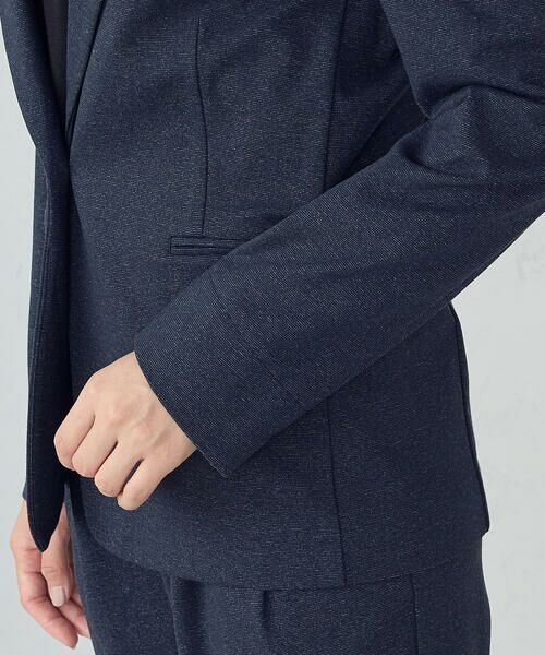 COMME CA ISM / コムサイズム セットアップ | 【ウォッシャブル】メランジジャージ&ナイロンレーヨンポンチ テーラードジャケット | 詳細13