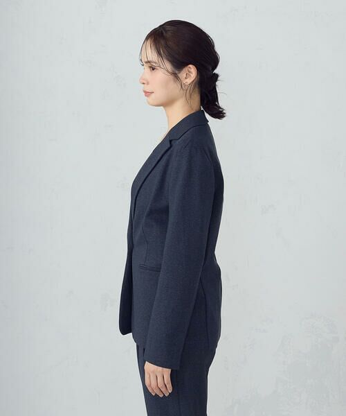 COMME CA ISM / コムサイズム セットアップ | 【ウォッシャブル】メランジジャージ&ナイロンレーヨンポンチ テーラードジャケット | 詳細10