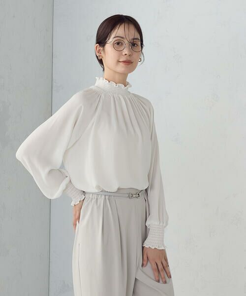 COMME CA ISM / コムサイズム シャツ・ブラウス | シャーリングブラウス | 詳細6