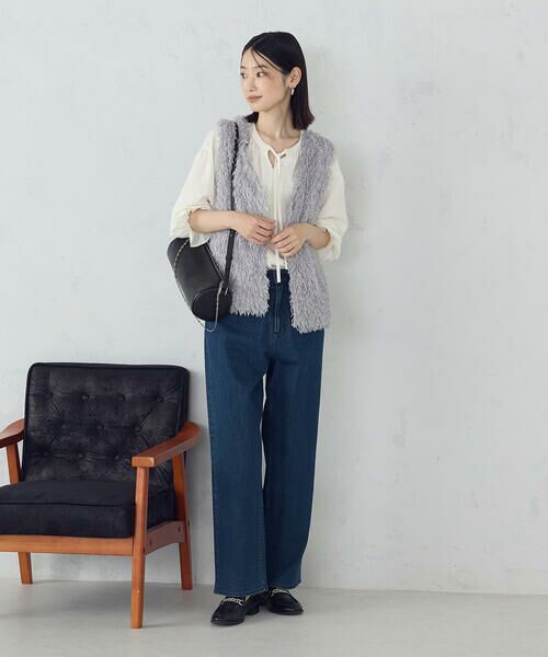 COMME CA ISM / コムサイズム ベスト | フリンジジレ | 詳細1