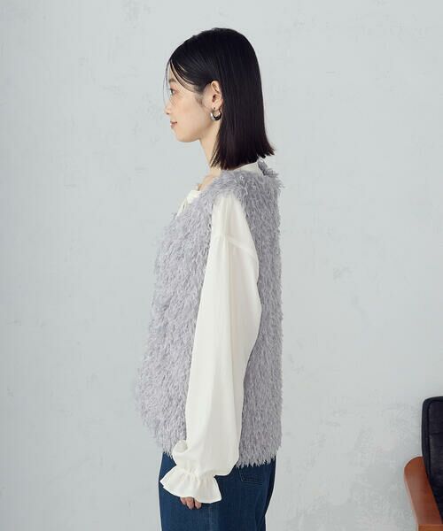 COMME CA ISM / コムサイズム ベスト | フリンジジレ | 詳細6
