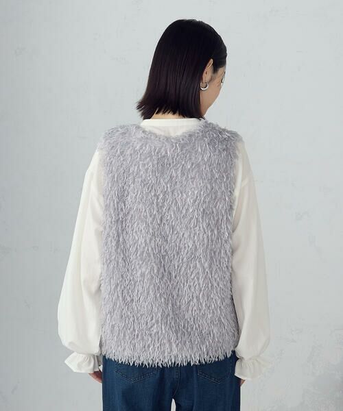 COMME CA ISM / コムサイズム ベスト | フリンジジレ | 詳細7